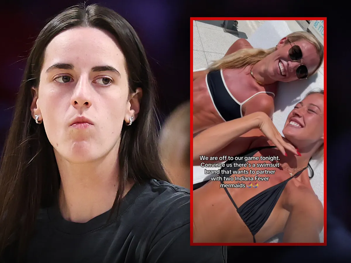 JIUYOU体育-凯特琳·克拉克调侃队友比赛日发比基尼照片，直言“专注篮球”